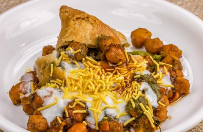 Samosa Chana Chat